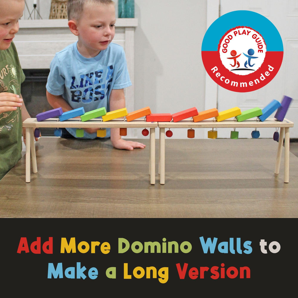 MEAVIA domino wall tabletop setup ready for quick family play.