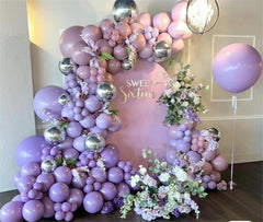 MEBAY grey violet 12-inch balloons add soft color to celebrations