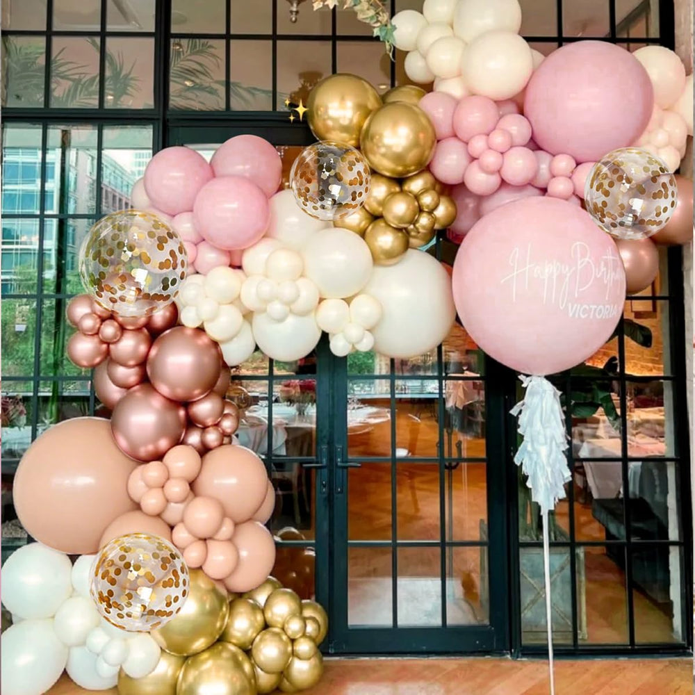 MEBAY nude 12in balloon versatile for elegant arches and garlands