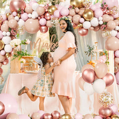 MEBAY pastel pink 12in balloon ideal for birthdays and baby showers