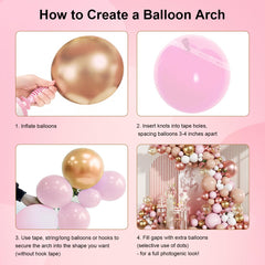 MEBAY rose gold chrome 18in balloon for chic event decor