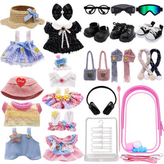 MechField Labubu 24-piece set with display bag for organized pretend-play outfits