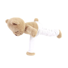 Meddy Teddy The Yoga Bear toy used for teaching kids yoga at home.