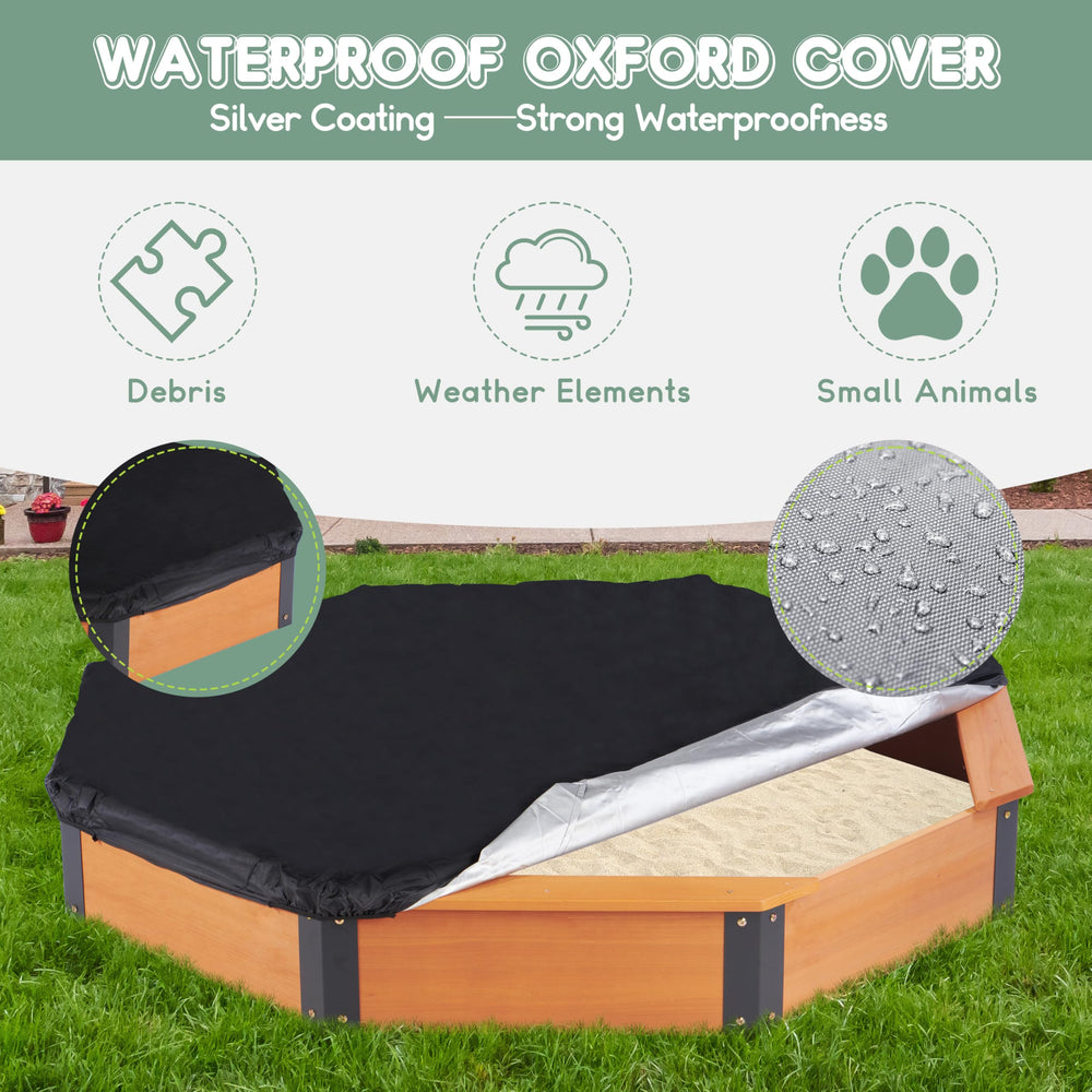 Mederra sandbox bottom liner guards sand cleanliness