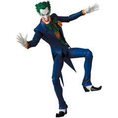 Two head sculpts by Medicom Hush Joker Mafex for varied display.