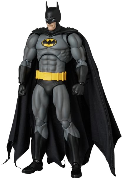 Movable stand included for stable, museum-style display of Mafex Knight Crusader Batman