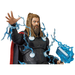 Medicom Toy MAFEX Thor Endgame alternate head for varied expression.