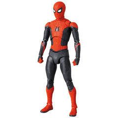 Medicom Toy MAFEX Spider-Man Upgraded Suit articulation enables fluid action poses.