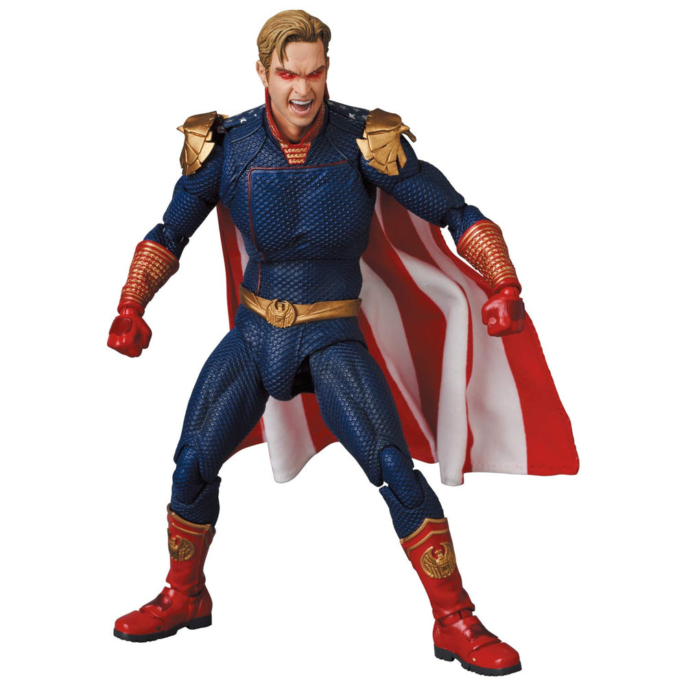 Medicom Toy MAFEX Homelander interchangeable heads provide versatile character expressions