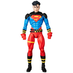 Medicom Toy Return of Superman Superboy MAFEX articulation range for dynamic posing.
