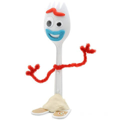 Medicom Toy Forky UDF side view, highlights detailed sculpting for shelves