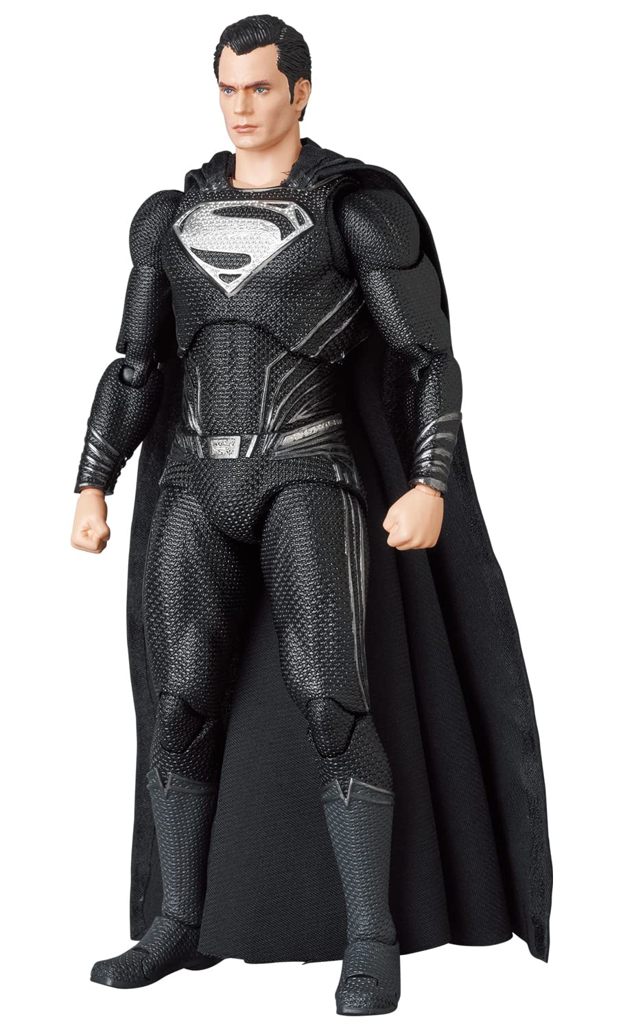 Medicom Zack Snyder Superman MAFEX figure includes four interchangeable heads.