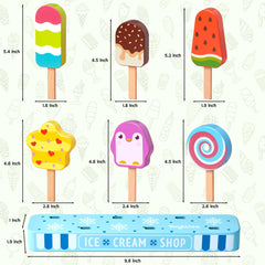 medoga chocolate ice cream stick adds realism to kitchen or shop pretend play.