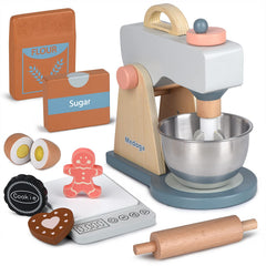 Medoga wooden mixer baking set inspires imaginative play for kids