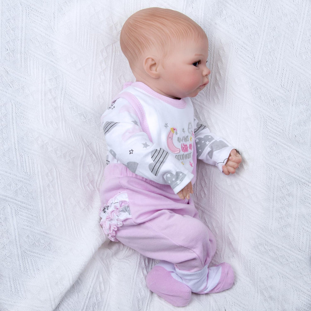 Medylove 4-piece set for 17-22 inch reborn dolls, complete wardrobe refresh.