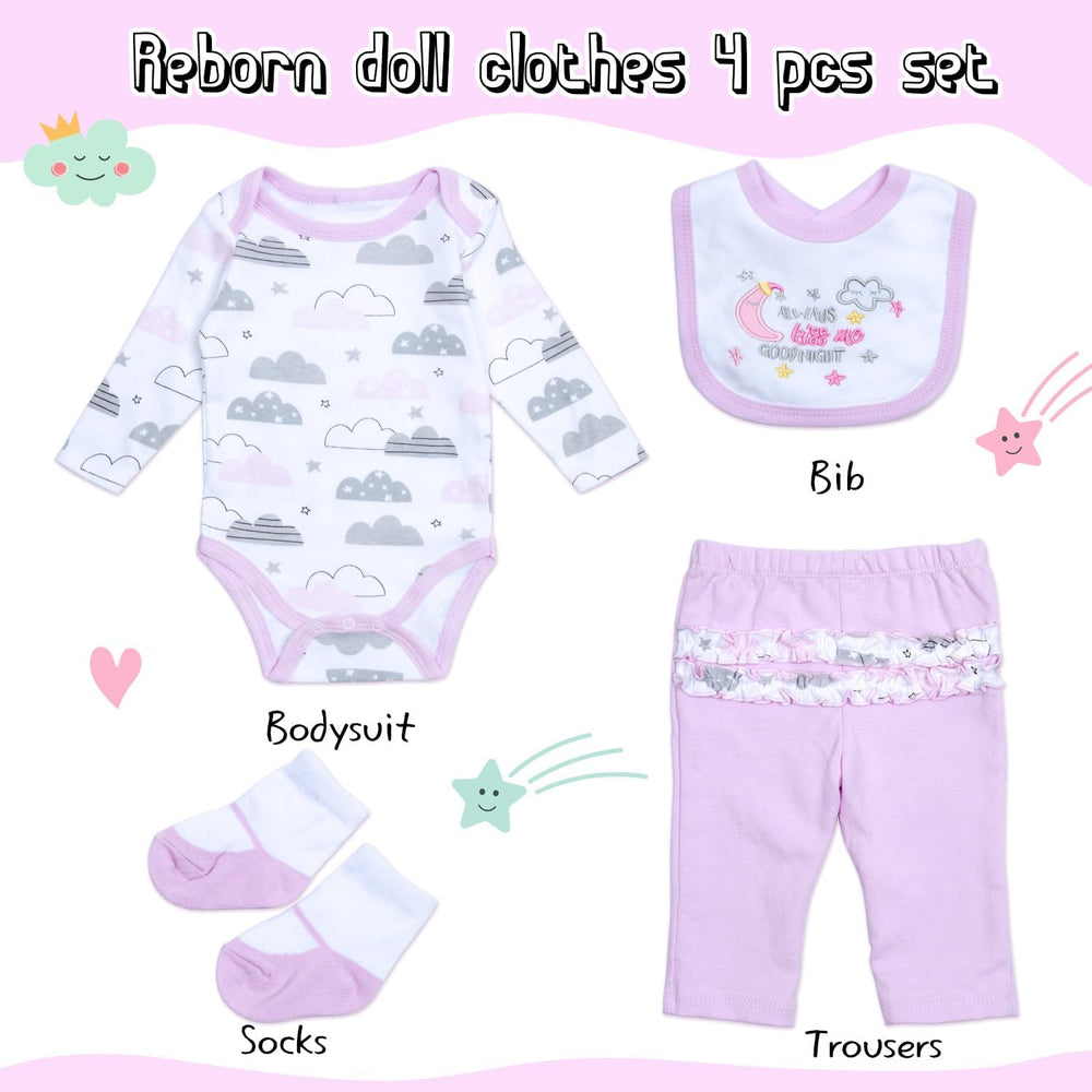 Medylove pink trousers provide cozy color and comfortable fit for lifelike dolls.