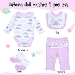 Medylove pink trousers provide cozy color and comfortable fit for lifelike dolls.