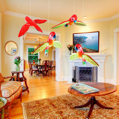 Meekoo four parrots inflatable set for summer decor and pool fun