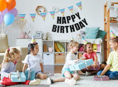 MEETINGU birthday banner packaging keeps components safe for future events.
