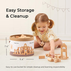 Meeyoo toddler blocks with rounded edges for safe hands