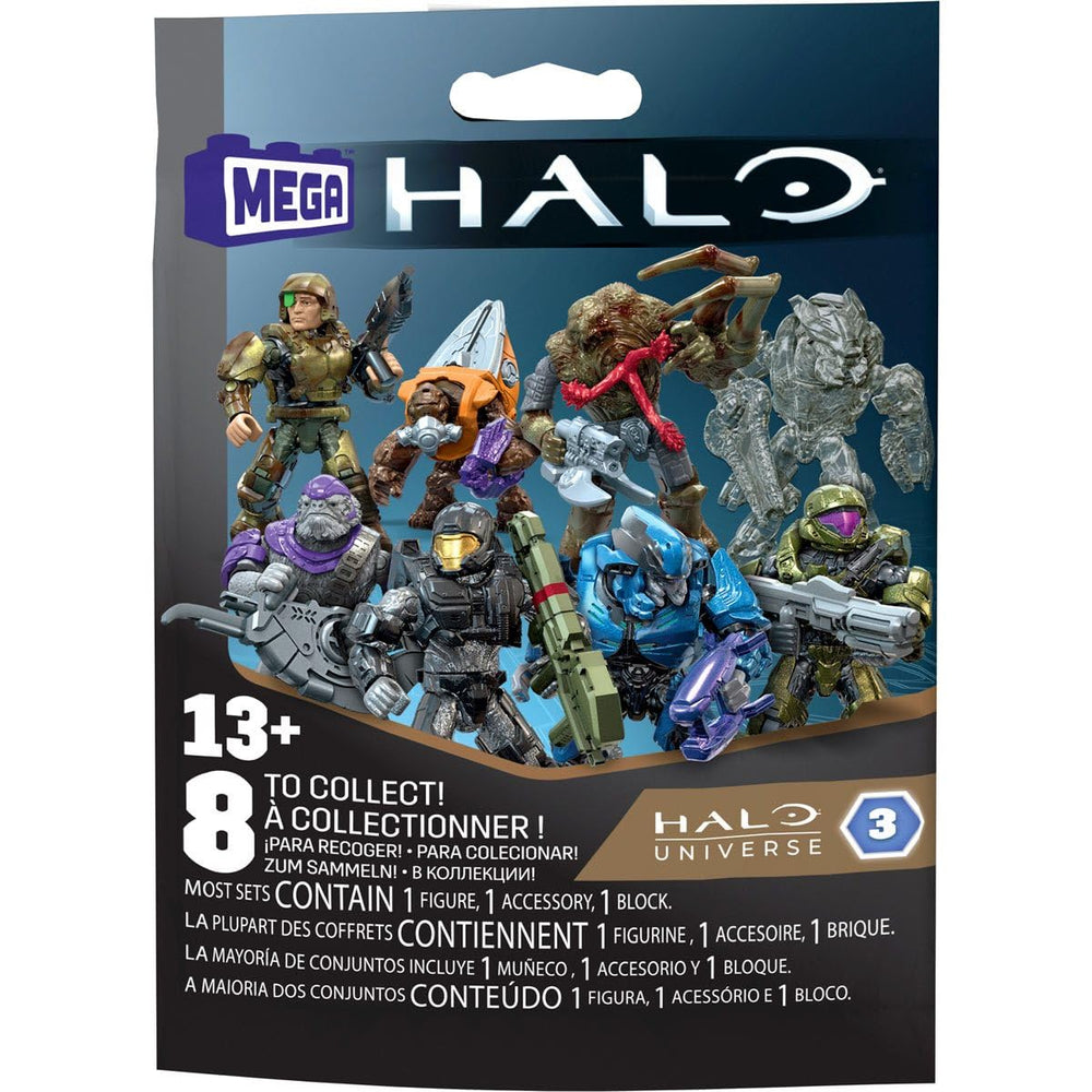 Mega Bloks Halo Maf blind bag figure with 12-point articulation for dynamic posing.