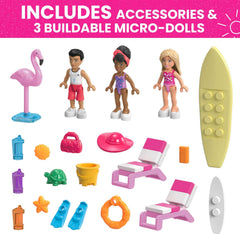 Mega Brands Barbie Dream Boat micro-dolls and pets support storytelling with friends and family.