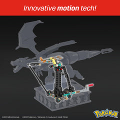 Mega Brands Charizard detailed base features multilingual name plates.