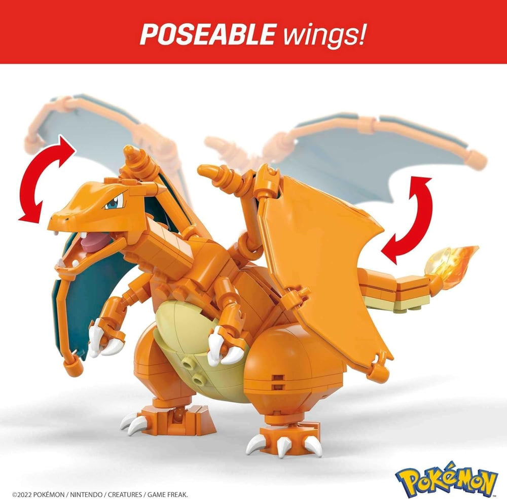 Mega Brands Charizard heavy ball pin included for stable standing