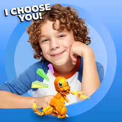 Mega Brands Charmander poseable figure in action-ready stance.