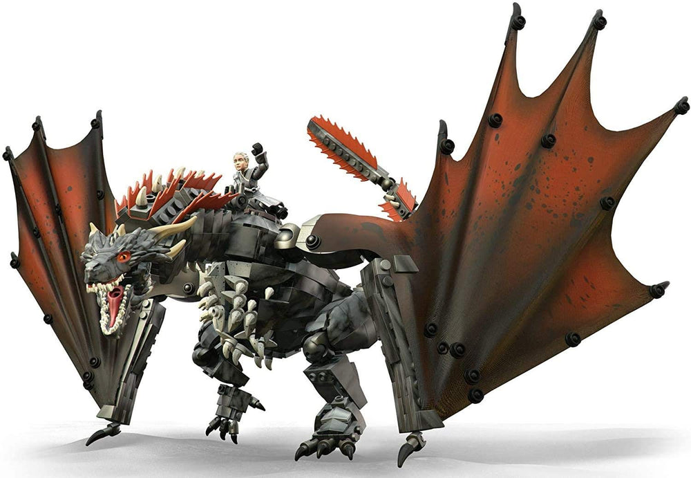 Drogon’s 3-foot wingspan enables dynamic flight poses for dramatic scenes.