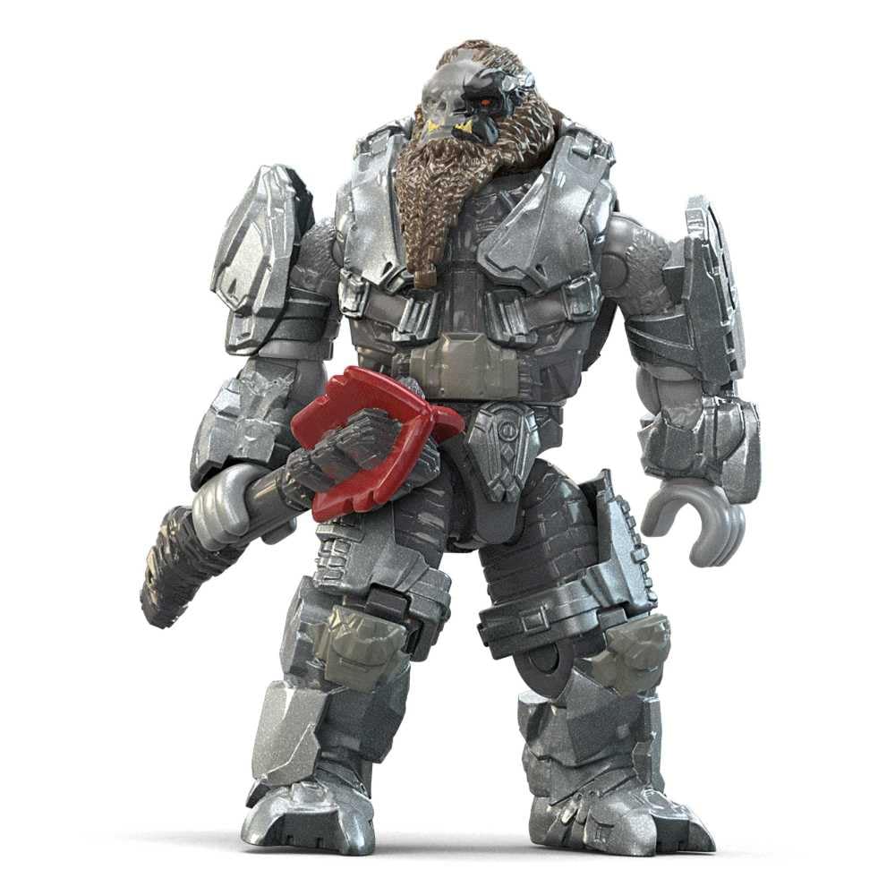 Mega Brands Halo Heroes Atriox Series 18 armor detail close-up for realism