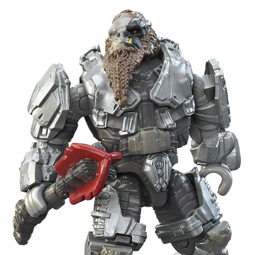 Mega Brands Halo Heroes Atriox Series 18 packaging and display artwork for collectors