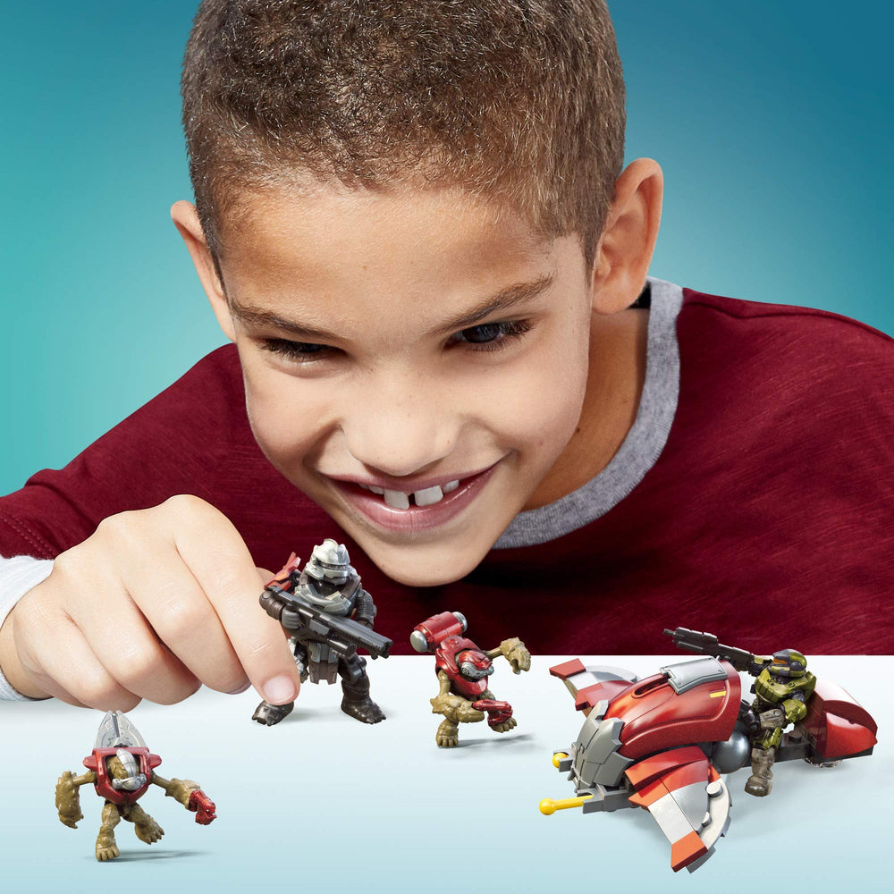 Mega Construx Halo Hijacked Ghost dual plasma cannons for dynamic battles