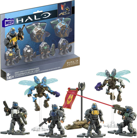 Mega Brands Mega Halo ODST Hive Exterminators Tarkov figure for imaginative play and action scenes.