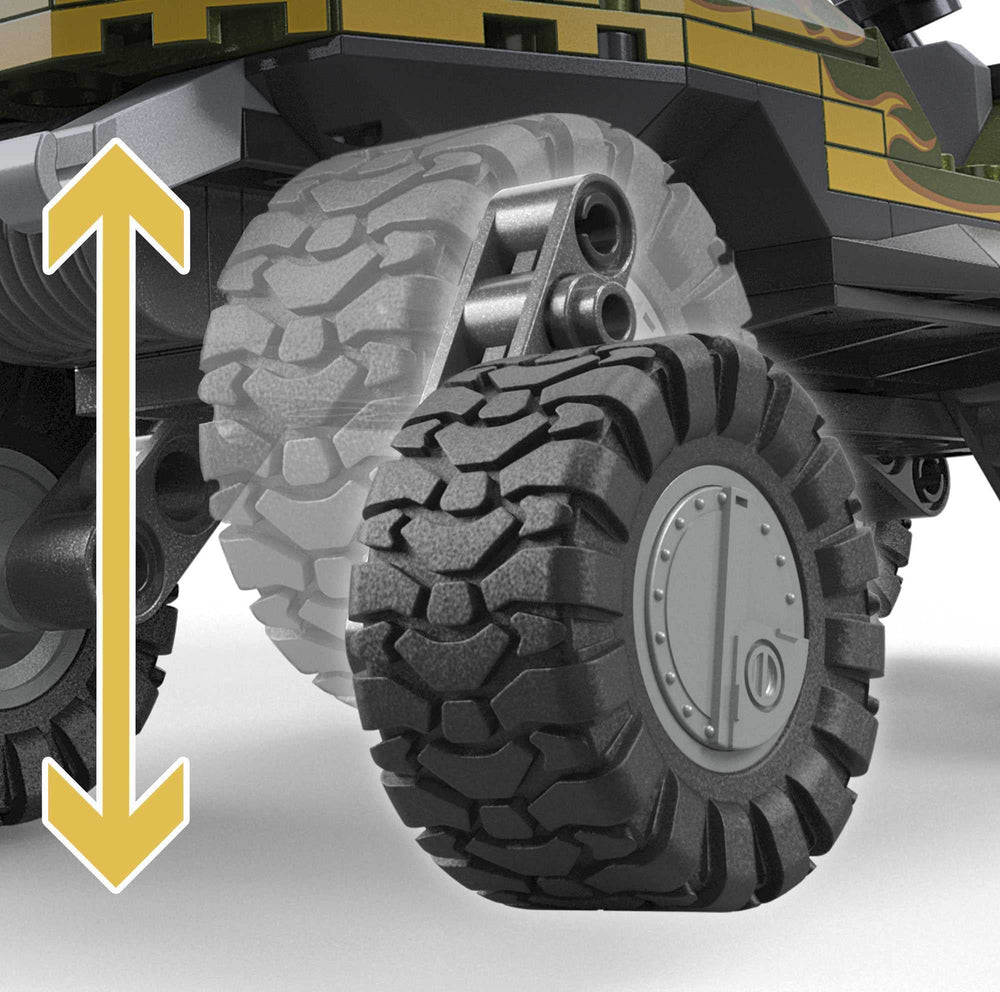 Mega Halo Red Team Warthog Rescue micro action figures for storytelling