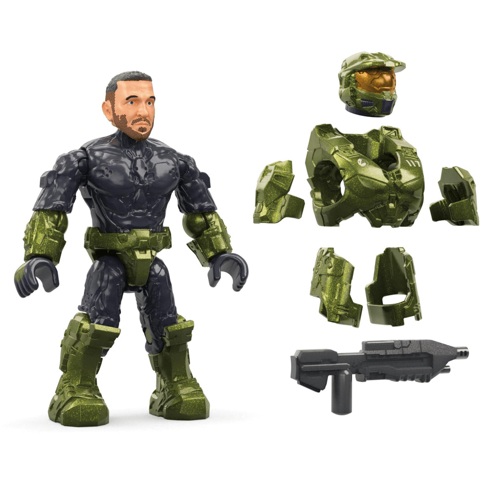 MEGA Halo Warthog rear turret can be manned by included figures.