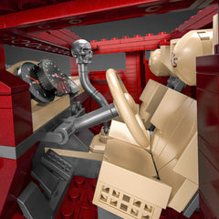 Diecast model with buildable stand for interactive display