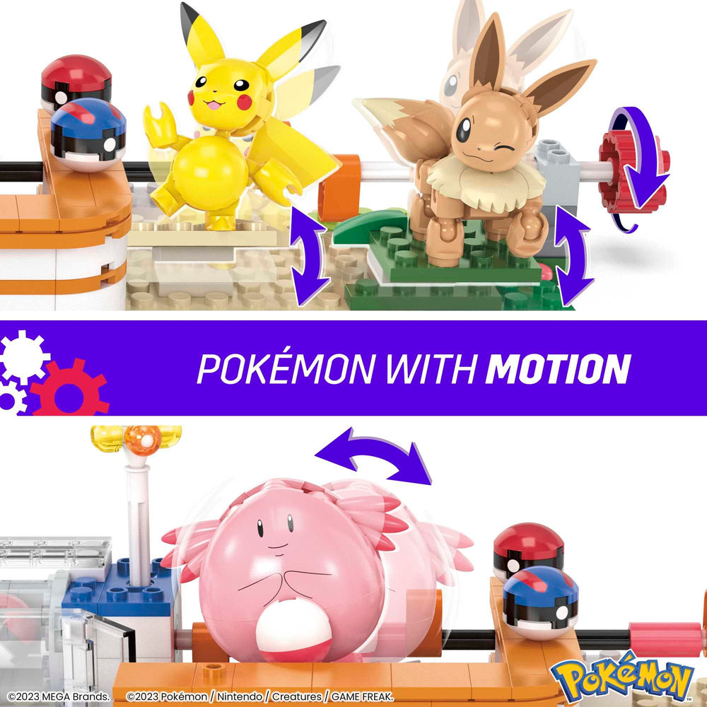 Mega Brands Mega Pokémon Forest Center Pikachu figure ready for interactive play