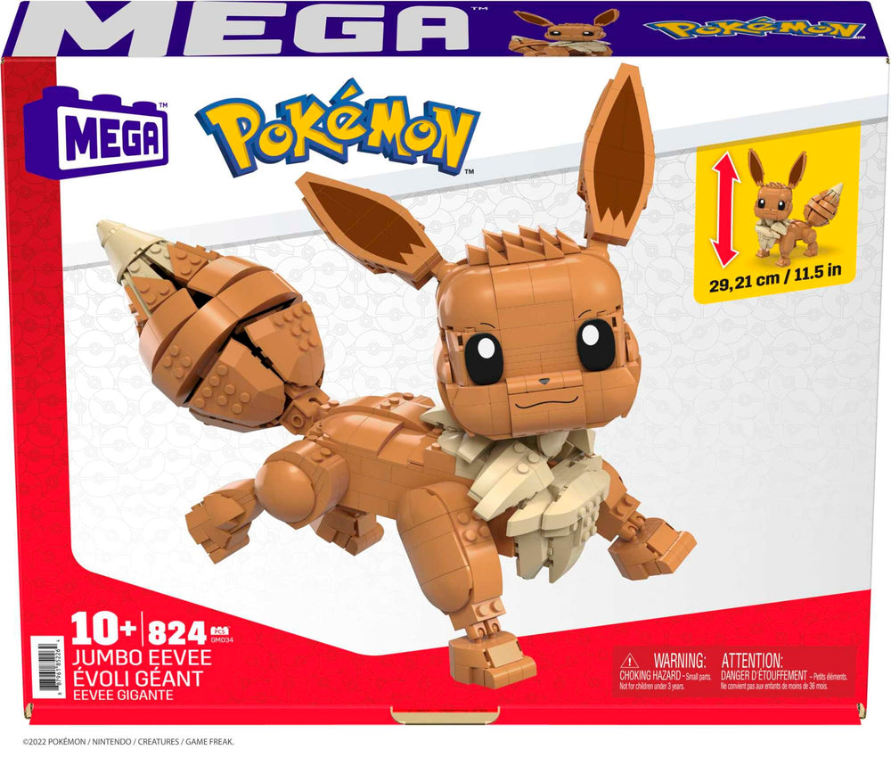 MEGA Pokémon Eevee battle stance options inspire imaginative storytelling.