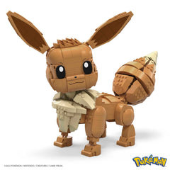 MEGA Pokémon Eevee poseable ears for dynamic expression during play.