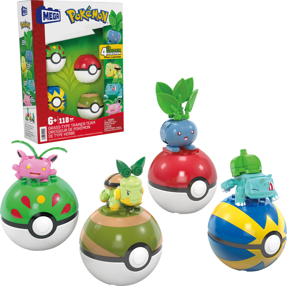 Mega Brands Bulbasaur-figure for imaginative grass-type play and display.