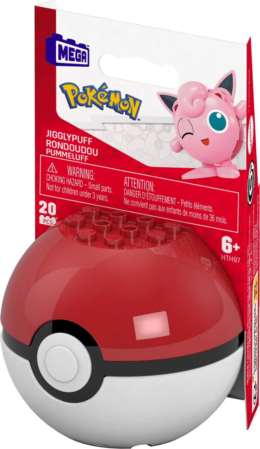 Mega Brands MEGA Pokémon Jigglypuff play scene invites imaginative adventures.