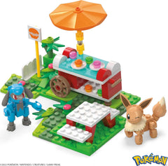 193-piece brick set connects with other MEGA Pokémon Adventure Builder sets