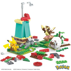Mega Brands Wooloo figure enhances farm scenery for creative role play.