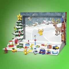 Pikachu assembly shot showing bright yellow character brickwork.