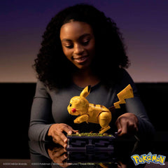 Mega Brands Pokémon Motion Pikachu rocky path environment ready for display and storytelling.