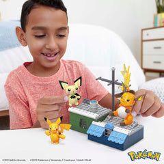 Mega Brands Pichu figure poseable for imaginative scenes and storytelling.