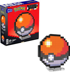 Mega Brands Pokémon Poké Ball with 381 pieces for buildable display.