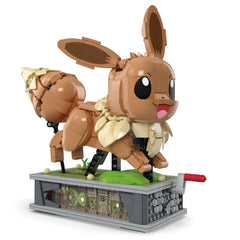 Motion Eevee on a rocky base display highlighting dynamic pose