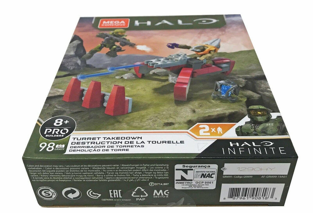 Mega Construx Halo Infinite Pro Builder 98-piece set enables detailed builds.